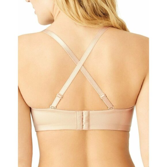 🆕WACOAL Staying Power Wireless Strapless Convertible Bra 34DDD Beige #854372 - Picture 4 of 12